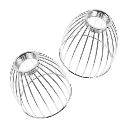 WATIIFUFU 2 Stück Metall Vogelkäfig Lampenschirme Vintage Industrie Hängeleuchte Trommel Eisen Design Platzsparend Einfache Montage Geeignet für Leuchtmittel Schlafzimmer Esszimmer von WATIIFUFU