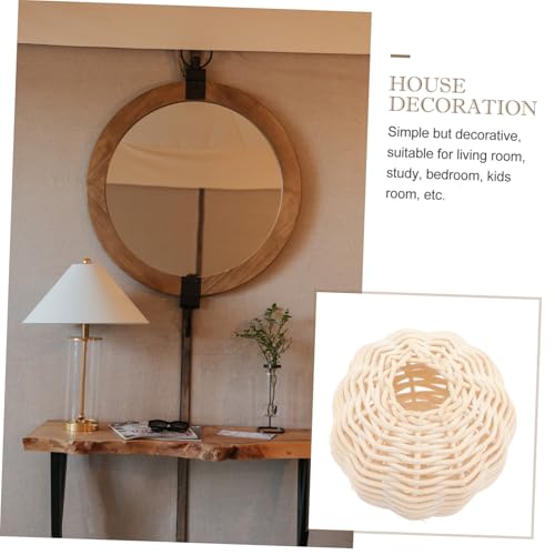 WATIIFUFU 2 Stück Rattan Lampenschirm Weiß Langlebiger Boho lampenschirm aus Natürlichem Rattan Dekorative DIY lampe für Wohnzimmer Schlafzimmer Party und Entspannte Atmosphäre WATIIFUFU 2 Stück Rattan Lampenschirm Weiß Langlebiger Boho lampenschirm aus Natürlichem Rattan Dekorative DIY lampe für Wohnzimmer Schlafzimmer Party und Entspannte Atmosphäre von WATIIFUFU