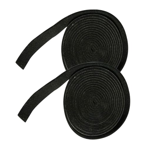 WATIIFUFU 2 Stück Selbstklebendes Hitzebeständiges Filzband Teilig Schwarze Dichtungsstreifen für Möbelgleiter Bodenschutz und Geräuschreduzierung im Haushalt von WATIIFUFU