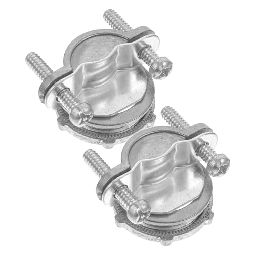 WATIIFUFU 2 Stück Teiliges Metall Kabelverbinder Klemmbügel Langlebiger Zinklegierungs steckverbinder Rostbeständig Mechanischer Schutz für Elektrische Leitungen Robust und Verschleißfest von WATIIFUFU