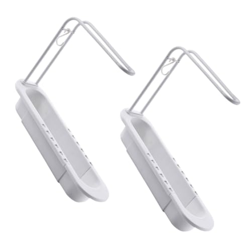 WATIIFUFU 2 Stück Teleskopischer Spülschwammhalter aus Robustem PP Ausziehbares Abtropfgestell für Küchenspüle Verstellbar Platzsparend und Leicht zu Reinigen Geeignet für Verschiedene von WATIIFUFU