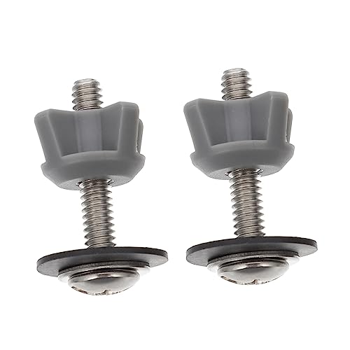 WATIIFUFU 2 Stück Toilettensitz Befestigungsschrauben aus Langlebigem Abs und Eisen Ersatz Wc Sitz Schrauben für Sichere Montage und Festen Sitz Passend für Zuhause und Hotelgebrauch von WATIIFUFU