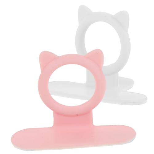 WATIIFUFU 2 Stück Toilettensitz lifter aus Langlebigem Silikon Hygienische Toilettendeckelheber mit Selbstklebendem Griff Praktisch und Einfach zu Montieren für Wc deckel und Weiß von WATIIFUFU