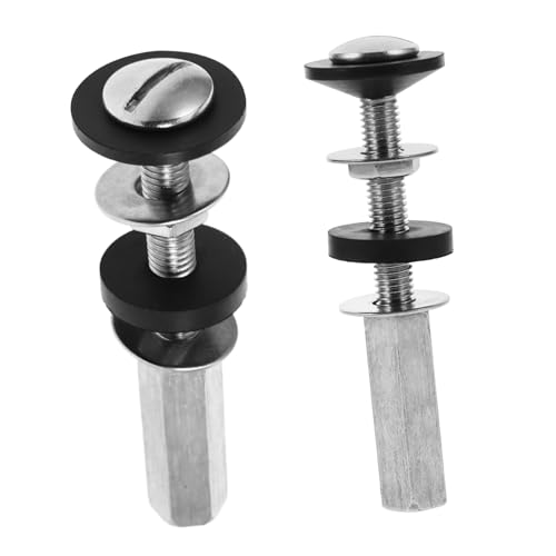 WATIIFUFU 2 Stück Toilettenspülkasten Schraubenset mit Dichtungen Langlebig Einfache Montage Ersatz für Wc Sitz Befestigung WATIIFUFU 2 Stück Toilettenspülkasten Schraubenset mit Dichtungen Langlebig Einfache Montage Ersatz für Wc Sitz Befestigung von WATIIFUFU