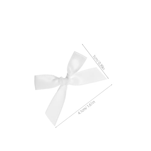 WATIIFUFU 200 Stück Mini Satinband Schleifen Fertige Kleine Geschenkbox Deko Schleifen für DIY Basteln Hochzeit Geburtstag Weihnachten Shower Partydekoration von WATIIFUFU