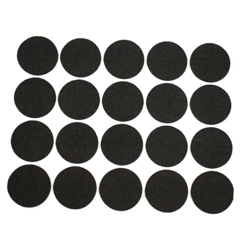 WATIIFUFU 200 Stück Selbstklebende Filzgleiter Rund Möbel Bodenschoner für Stuhl Tischbeine Schwarz Kratzschutz Geräuschreduzierung Hochbelastbar Für Hartholz und Fliesenböden von WATIIFUFU