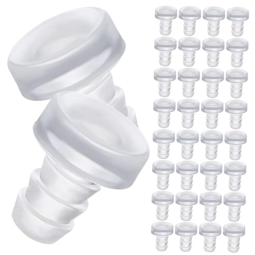 WATIIFUFU 200 Stück Transparente PVC Möbelpuffer Schraubbare Kollisions Türpuffer für Schranktüren Schubladen Geräuschdämpfend Elastisch Langlebig Möbel und Türschutz von WATIIFUFU
