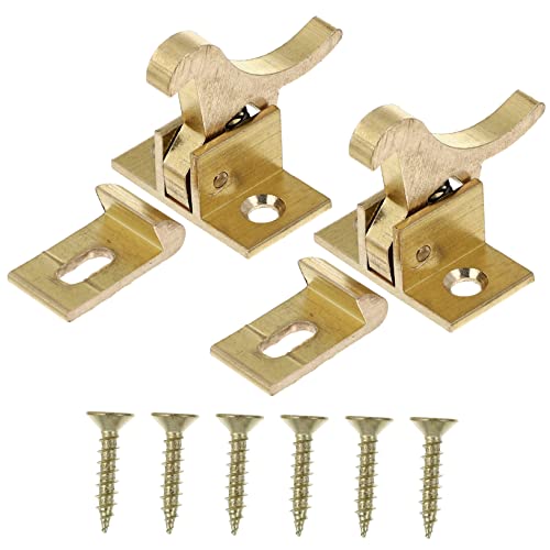 WATIIFUFU 2Stücke Messing Ellbogen Riegelschlösser für Türen und Fenster Heavy Duty Einbruchsicherung Installieren für Schlafzimmer und Küchen WATIIFUFU 2Stücke Messing Ellbogen Riegelschlösser für Türen und Fenster Heavy Duty Einbruchsicherung Installieren für Schlafzimmer und Küchen von WATIIFUFU