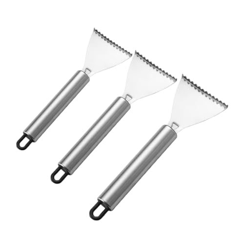 WATIIFUFU 3 Stück Edelstahl Fischschuppenentferner mit Scharfen Gezahnten Klingen Langlebig Rostfrei Manuell für Effizientes und Schnelles Entfernen von Fischschuppen Küche WATIIFUFU 3 Stück Edelstahl Fischschuppenentferner mit Scharfen Gezahnten Klingen Langlebig Rostfrei Manuell für Effizientes und Schnelles Entfernen von Fischschuppen Küche von WATIIFUFU