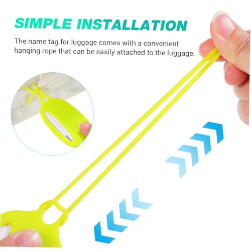 WATIIFUFU 3 Stück Silikon gepäckanhänger Flexible Strapazierfähige Kofferanhänger mit Namensschild Vielseitig für Koffer Kinderwagen Aktentaschen Einfache Befestigung für Reisen und WATIIFUFU 3 Stück Silikon gepäckanhänger Flexible Strapazierfähige Kofferanhänger mit Namensschild Vielseitig für Koffer Kinderwagen Aktentaschen Einfache Befestigung für Reisen und von WATIIFUFU