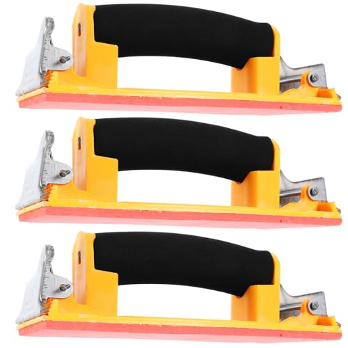WATIIFUFU 3 Stück Teiliges Handschleifer Schwammgriff Ergonomischer Schleifgerät halter für Wand Gipskarton Rutschfest Leicht Langlebig Vielseitig für Feinarbeit und Flächenbearbeitung von WATIIFUFU