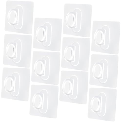 WATIIFUFU 30 Stück Teiliges Selbstklebendes Wandhaken Transparent ohne Bohren Extra Stark Haftend für Küche Bad Fliesen Marmor Vielseitig Einsetzbar zur Sprayflaschen Handtuchaufhängung von WATIIFUFU