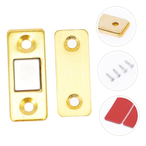 WATIIFUFU 4 Paare Magnetischer Schranktürverschluss Ultra Dünn Manganstahl Türschnäpper für Schiebetüren Starker Halt ohne Bohren Unsichtbar Langlebig für Kleiderschränke und Möbel von WATIIFUFU