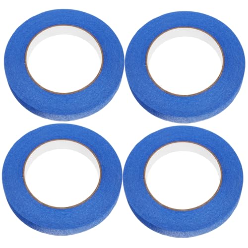 WATIIFUFU 4 Rollen Blaues Malerkrepp Masking Tape Klebeband für Lackierarbeiten Hohe Klebkraft Reißfest Vielseitig für Renovierung und DIY Handwerk von WATIIFUFU