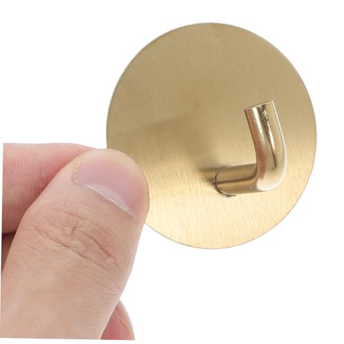 WATIIFUFU 4 STÜCKE Edelstahl Klebehaken Selbstklebend Robust für Bad Handtücher und Mäntel Geeignet für Fliesen Glas Metall Stark Haftend Modernes Minimalistisches Design von WATIIFUFU