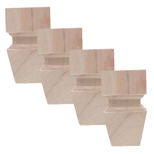 WATIIFUFU 4 Stück Möbelfüße Holz Robuste Unbehandelte Sofabeine und Tischbeine Vielseitige Ersatzbeine für Stuhl Schrank DIY Lackierbar Flexibles Design für Moderne und Rustikale Möbel WATIIFUFU 4 Stück Möbelfüße Holz Robuste Unbehandelte Sofabeine und Tischbeine Vielseitige Ersatzbeine für Stuhl Schrank DIY Lackierbar Flexibles Design für Moderne und Rustikale Möbel von WATIIFUFU