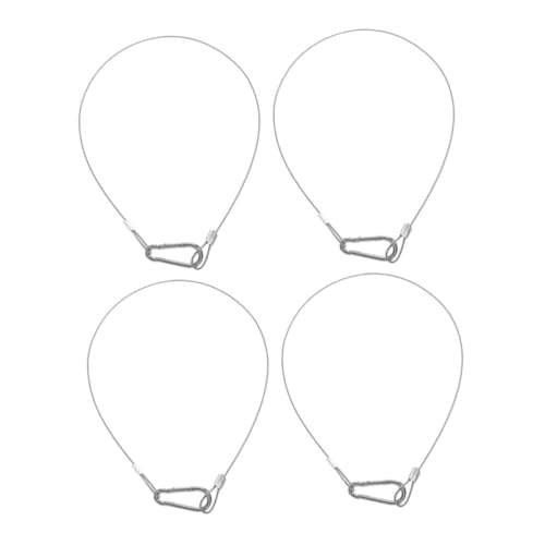 WATIIFUFU 4 Stück Teiliges Edelstahl Sicherheitskabel Stark Flexibles Stahlseil mit Schnalle Robustes Diebstahlschutzseil für Gepäck Bühnenbeleuchtung und Pflanzenlichter Lang Vielseitig WATIIFUFU 4 Stück Teiliges Edelstahl Sicherheitskabel Stark Flexibles Stahlseil mit Schnalle Robustes Diebstahlschutzseil für Gepäck Bühnenbeleuchtung und Pflanzenlichter Lang Vielseitig von WATIIFUFU