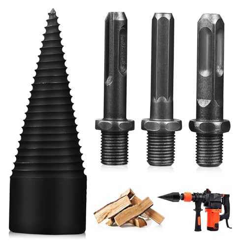 WATIIFUFU 4 Stück Teiliges Holzspalter bohrerset aus Stahl Effiziente Spaltbohrer mit Verbindungsstangen Kompatibel mit Elektrowerkzeugen Robust und Langlebig für Schnelles Brennholzspalten WATIIFUFU 4 Stück Teiliges Holzspalter bohrerset aus Stahl Effiziente Spaltbohrer mit Verbindungsstangen Kompatibel mit Elektrowerkzeugen Robust und Langlebig für Schnelles Brennholzspalten von WATIIFUFU