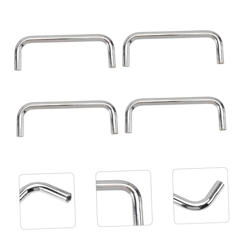 WATIIFUFU 4 Stück Teiliges U förmige Industriegriffe aus Stabilem Eisen Lochabstand Silberfarbene Praktische Ziehgriffe für Maschinen und Automatisierungsausrüstung von WATIIFUFU
