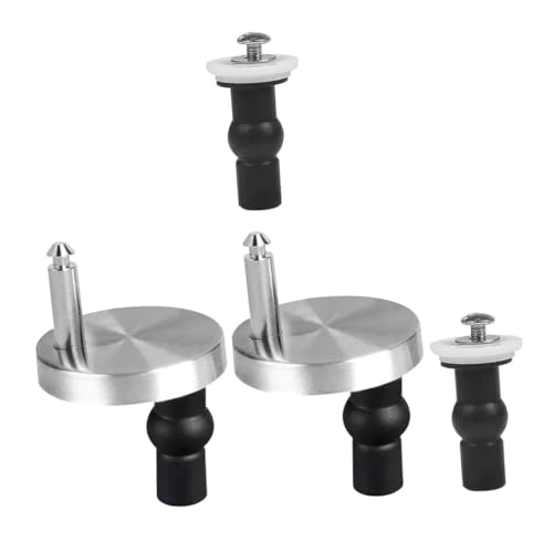 WATIIFUFU 4 Stück Toilettensitz Scharniere Teiliges Set aus Edelstahl mit Expansionsschrauben Schnelle Montage ohne Muttern Wc Sitz Befestigung für Gängige Klodeckel von WATIIFUFU