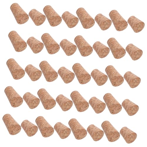 WATIIFUFU 40 Stück Teiliges Holz korken Stopper Kegelförmige Ersatzverschlüsse für Flaschen und Gläser Einfach Einzusetzen Vielseitig Verwendbar für DIY Bastelprojekte und von WATIIFUFU