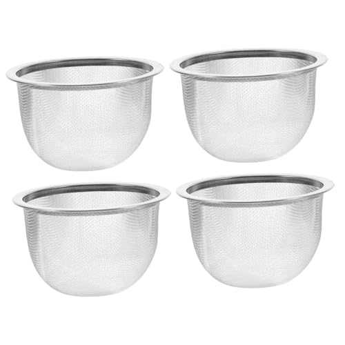 WATIIFUFU 4Stücke Teiliges Teefilter Langlebiger Teesieb für Teekannen Praktischer Teefilter Einsatz Gleichmäßig Verteilte Design für Teeliebhaber WATIIFUFU 4Stücke Teiliges Teefilter Langlebiger Teesieb für Teekannen Praktischer Teefilter Einsatz Gleichmäßig Verteilte Design für Teeliebhaber von WATIIFUFU