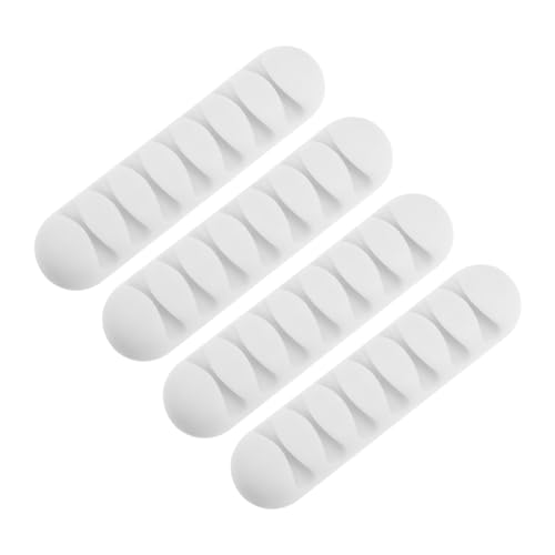 WATIIFUFU 4stücke Kabelorganisatoren Selbstklebende Kabelhalter Für Schreibtisch Und Zuhause Kabelorganisation Von Usb Und Ladegeräten von WATIIFUFU