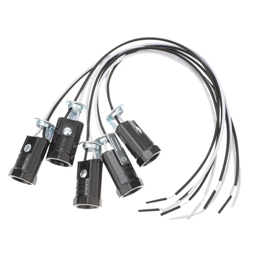 WATIIFUFU 5 Stück Lampenfassung Bakelit Gewindefassung Schraubsockel für Kerzenlampe Pendelleuchte Robust Langlebig Industrieel von WATIIFUFU