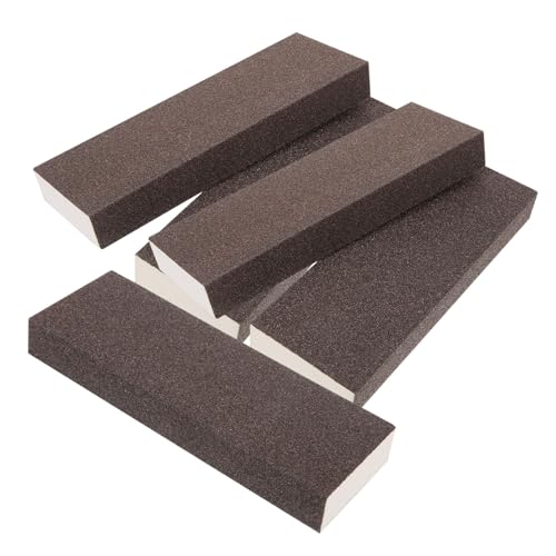 WATIIFUFU 5 Stück Teiliges Sandpapier Nass und Trockenschleifblöcke mit Körnungen für Holz Möbel Wanddekor Feines Schleifpad Polierschwamm von WATIIFUFU