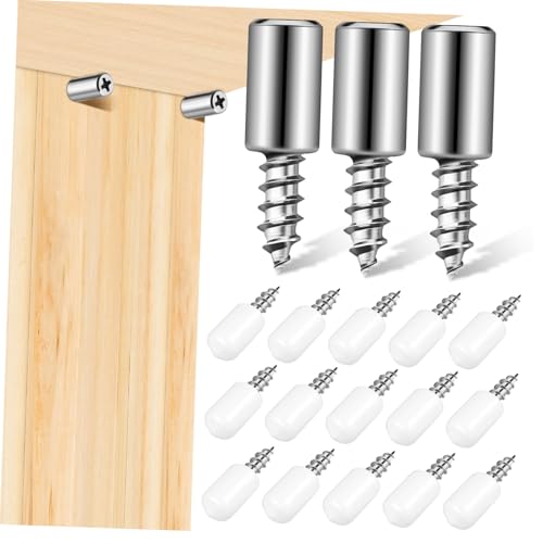 WATIIFUFU 50stücke Selbstschneidende Schrauben Für Möbelregale Stabile Regalstützen Für Schränke Und Bücherregale Robuste Metallstützen Mit Schutzkappen Für Hohe Traglast WATIIFUFU 50stücke Selbstschneidende Schrauben Für Möbelregale Stabile Regalstützen Für Schränke Und Bücherregale Robuste Metallstützen Mit Schutzkappen Für Hohe Traglast von WATIIFUFU
