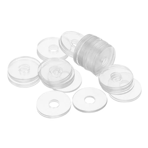 WATIIFUFU 50 Stück Teiliges Vinyl Dichtungsring Transparente Flache Scheiben Flexible Schraubenunterlegscheiben Rostfreie Ersatzdichtungen für Duschgriffmontage und Befestigung WATIIFUFU 50 Stück Teiliges Vinyl Dichtungsring Transparente Flache Scheiben Flexible Schraubenunterlegscheiben Rostfreie Ersatzdichtungen für Duschgriffmontage und Befestigung von WATIIFUFU