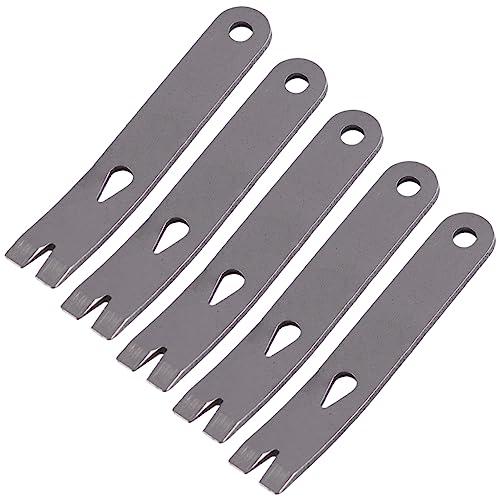 WATIIFUFU 5Stücke Teiliges Pry Bar Robuste Kurbelkrähe für Outdoor Anwendungen für Auto Installationen und Demontagen Tragbar mit Schlüsselring von WATIIFUFU