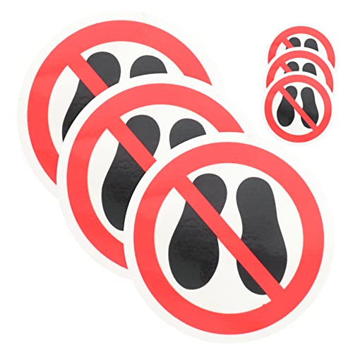 WATIIFUFU Kein Schritt Zeichen Aufkleber Warnung Aufkleber Warnschild Kein Schritt Label Vorsicht von WATIIFUFU