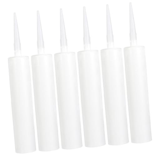 WATIIFUFU 6 Stück Teiliges Leere Nachfüllbar mit Verstellbarer Spitze und Kolbenkappe Wiederverwendbare Abdichtungsrohre für DIY reparaturen und Flexible Anwendung bei Rissen Fugen Fliesen WATIIFUFU 6 Stück Teiliges Leere Nachfüllbar mit Verstellbarer Spitze und Kolbenkappe Wiederverwendbare Abdichtungsrohre für DIY reparaturen und Flexible Anwendung bei Rissen Fugen Fliesen von WATIIFUFU
