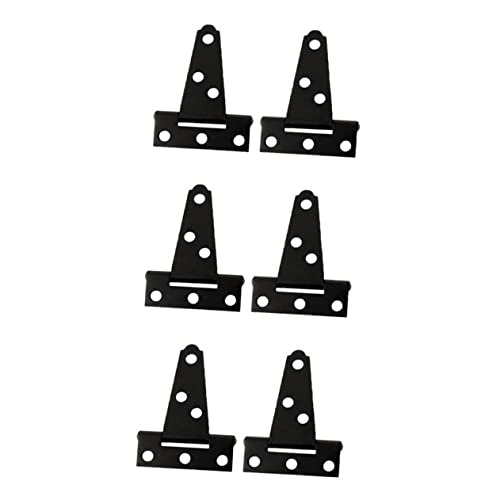 WATIIFUFU 6 Stück Teiliges T förmiges Türscharnier Verzinktes Dunkles Möbelbeschlag Heavy Duty Türband mit Schraublöchern Langlebig und Rostfrei Leise Schließfunktion für Möbel Schränke WATIIFUFU 6 Stück Teiliges T förmiges Türscharnier Verzinktes Dunkles Möbelbeschlag Heavy Duty Türband mit Schraublöchern Langlebig und Rostfrei Leise Schließfunktion für Möbel Schränke von WATIIFUFU