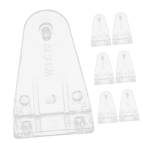 WATIIFUFU 8 Stück Teiliges Transparente Halteclips aus Kunststoff mit Schrauben für Jalousien Bodenleiste Stabile Fensterjalousien Halterungen zur Sicheren Befestigung Horizontaler Rollos von WATIIFUFU