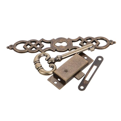 WATIIFUFU Antike Metall zylindertür für Standuhren Robustes DIY uhrenzubehör Scharnieren Schlüssel und Schlosszylinder Langlebige Mechanische Uhr Komponenten für Heimwerker von WATIIFUFU