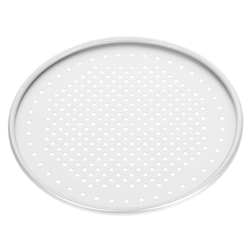 WATIIFUFU Backgeschirr Pizzapfannen Perforierte Pizzapfanne Backblech Pizzapfanne Mit Löchern Haushaltspizzapfanne Pizzasieb Verschleißfeste Backform Pizzaheber Bräter Pizzabackgitter von WATIIFUFU