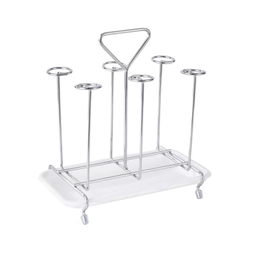 WATIIFUFU Becherhalter mit Stabilem Quadratischem Sockel Schnelltrocknender Tassenhalter für Gläser und Kaffeetassen Vielseitiger Küchen Organizer für Arbeitsplatte und Schrank Stilvolles von WATIIFUFU