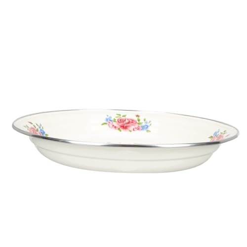 WATIIFUFU Dickes Emaille Servierplatte Party Obstteller für Hochzeit Familienfeier Vielseitiges Küchen Geschirr für Snacks Desserts und Getrocknete Früchte WATIIFUFU Dickes Emaille Servierplatte Party Obstteller für Hochzeit Familienfeier Vielseitiges Küchen Geschirr für Snacks Desserts und Getrocknete Früchte von WATIIFUFU