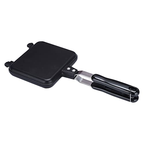 WATIIFUFU Doppelseitige Antihaft sandwichpfanne Abnehmbare Bratplatte Ergonomischer Griff Leicht zu Reinigen für Frühstück und Brottoast von WATIIFUFU