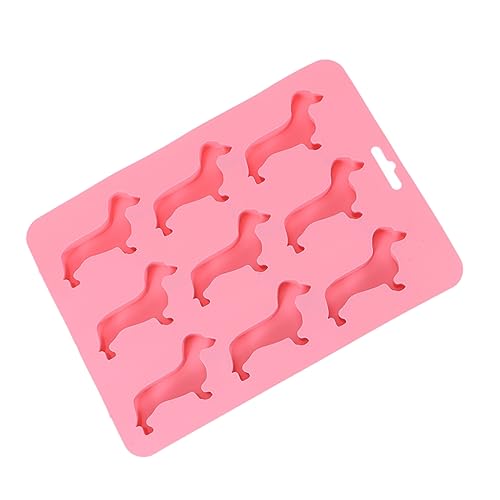 WATIIFUFU Kreative Silikon Eiswürfelform Hundedesign Diy Eiswürfel Candy Cartoon Backform Für Partys Und Anlässe Lebensmittelecht Leicht Zu Reinigen Rosa von WATIIFUFU