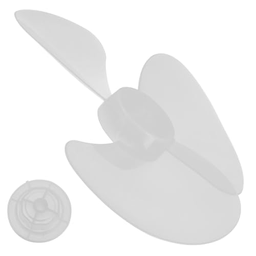 WATIIFUFU Ersatz Lüfterblatt Transparent Weiß Kunststoff Ventilatorflügel Leise Standventilator Tischventilator Kompatibel Robust Langlebig Einfach zu Montieren von WATIIFUFU