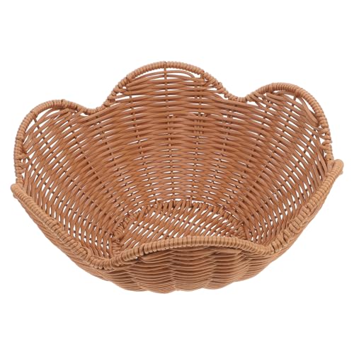WATIIFUFU Geflochtener Obstkorb Blumenform Rustikales Rattan Tablett Multifunktional Für Aufbewahrung Und Dekoration Wohnzimmer Küche Wiederverwendbar WATIIFUFU Geflochtener Obstkorb Blumenform Rustikales Rattan Tablett Multifunktional Für Aufbewahrung Und Dekoration Wohnzimmer Küche Wiederverwendbar von WATIIFUFU