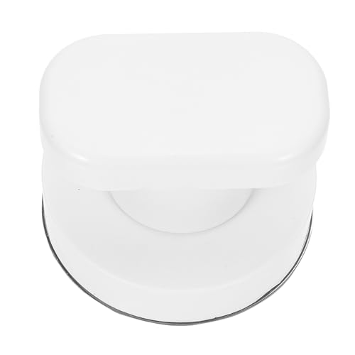 WATIIFUFU Glas Türgriff Saugnapfgriff Saughaltegriff für Duschen Bad Haltegriff ohne Bohren Weiß Klein Edelstahlkern Einfache Montage Starke Haftkraft für Schiebetüren und Fenster von WATIIFUFU