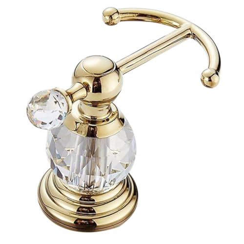 WATIIFUFU Goldener Wandhaken Kristall Handtuchhalter Robenhalter Bad Küche Wandmontage Platzsparend Kratzfest Robust Vielseitig für Tür Flur Wohnzimmer von WATIIFUFU
