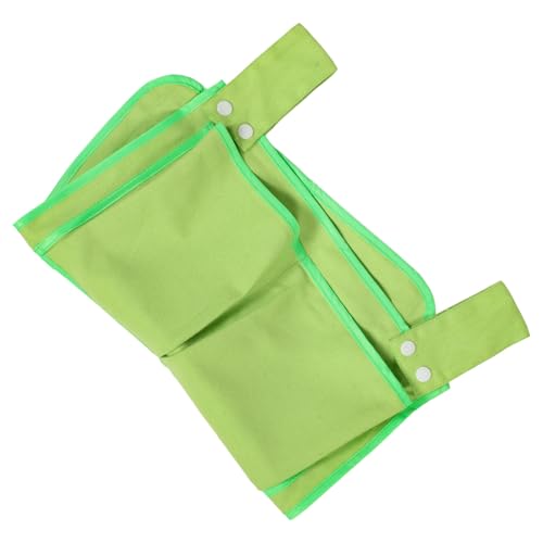 WATIIFUFU Hängender Babybett Organizer aus Grünem Canvas Vielseitige Aufbewahrungstasche mit Mehreren Fächern für Windeln Kleidung Platzsparend und Dekorativ für Kinderzimmer und Babybett von WATIIFUFU