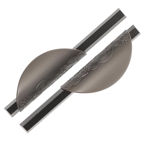 WATIIFUFU Halbkreis Möbelgriffe Schwarze Schrankgriffe mit Lochabstand Einzigartige Ziehgriffe für Küchenschränke Kommoden Kleiderschränke Einfache Montage Elegantes Design von WATIIFUFU