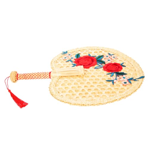 WATIIFUFU Handgefertigter Bambusfächer Große Vintage Sommer Fächer Klassischer Chinesischer Tragbarer Handfächer Für Zuhause Party Strand von WATIIFUFU