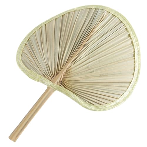 WATIIFUFU Handgefertigter Banana Leaf Fächer Großer Tragbarer Handfächer Traditioneller Geflochtener Fächer für Sommerkühlung Leichte Textur Geeignet für Erwachsene Dekorativ und Praktisch von WATIIFUFU